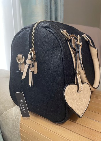 Klasik Siyah Deri Kadın Çanta - Görsel 2