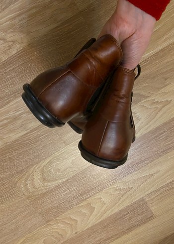 Kahverengi İtalyan Deri Divarese marka Bağcıklı eşsiz Erkek Bot - Görsel 6