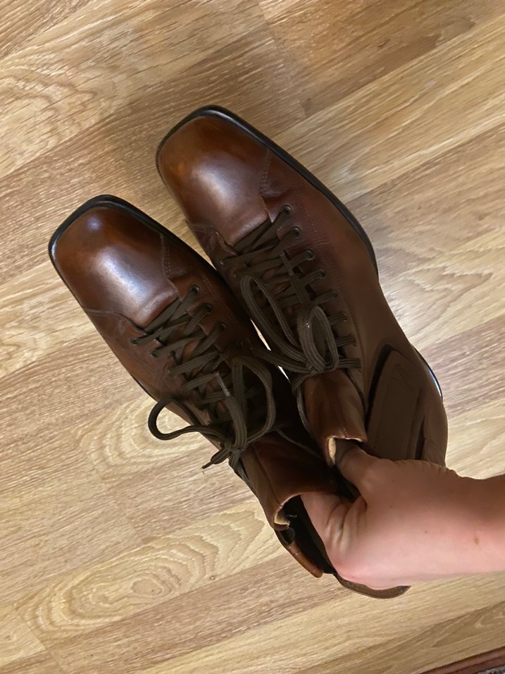 Kahverengi İtalyan Deri Divarese marka Bağcıklı eşsiz Erkek Bot - Görsel 3