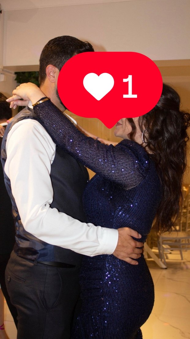 Tek Omuzlu Lacivert Payetli Abiye Elbise - Görsel 4