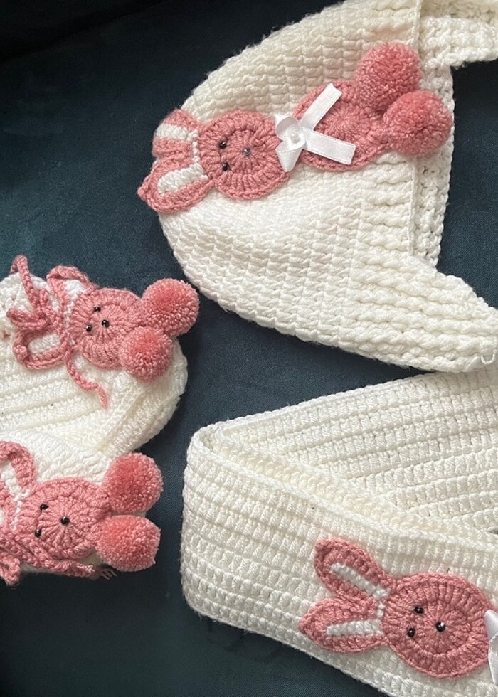 El örgüsü bebek takımı - Görsel 4