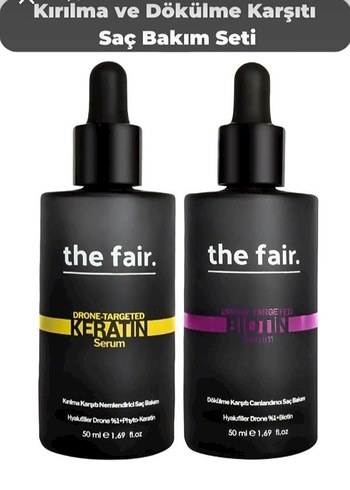 the fair. Kırılma ve Dökülme Karşıtı Saç Bakım Seti