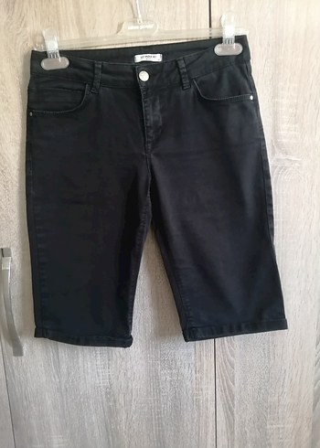 Siyah Kadın Denim Mini Şort