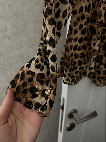 m Beden Zara leopar bluz