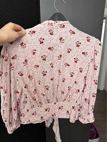 l Beden Zara çiçekli bluz