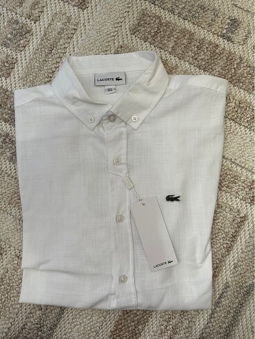 LACOSTE erkek keten gömlek