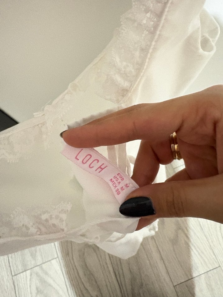 Beyaz Mini Elbise - Görsel 3