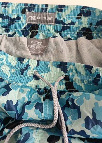 LeClup Erkek Mavi Kamuflaj Deniz Şortu MAYO - Görsel 6