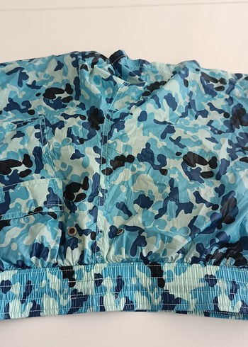 LeClup Erkek Mavi Kamuflaj Deniz Şortu MAYO - Görsel 7