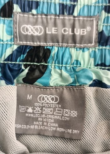 LeClup Erkek Mavi Kamuflaj Deniz Şortu MAYO - Görsel 5