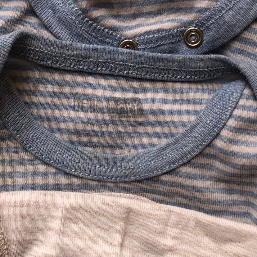 Gri Bebek Kısa Kollu zıbın , 3lü - Görsel 2