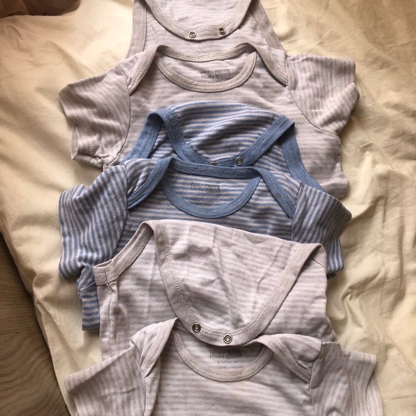 Gri Bebek Kısa Kollu zıbın , 3lü - Görsel 3