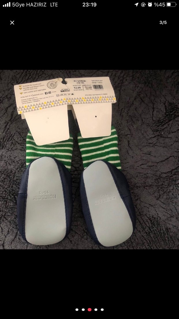 Hello Baby Erkek Çorap patik- inek Desenli - Görsel 2