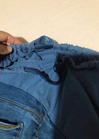 46 Beden mavi Renk Mavi Hamile Kot Pantolon