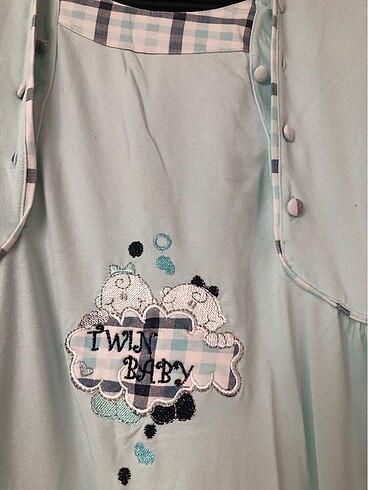 Loğusa pijaması hastane çıkışı gecelik - Görsel 2