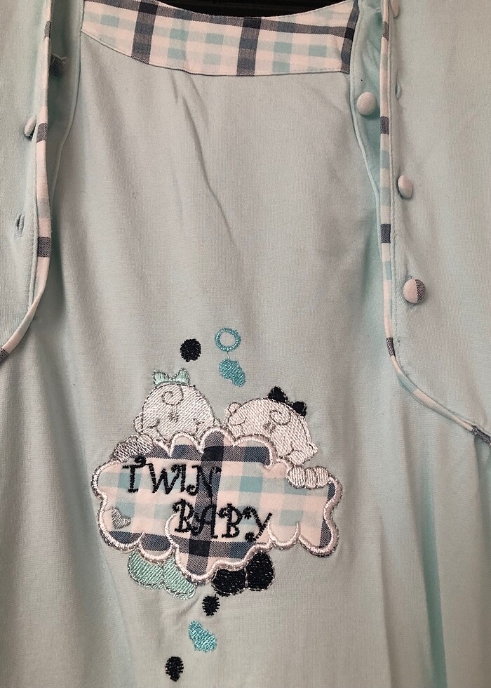 Loğusa pijaması hastane çıkışı gecelik - Görsel 2