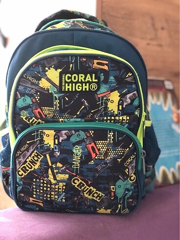 Coral high okul çantası beslenme çanta