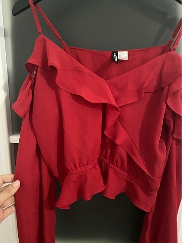 l Beden H&M Omzu açık bluz 40 beden