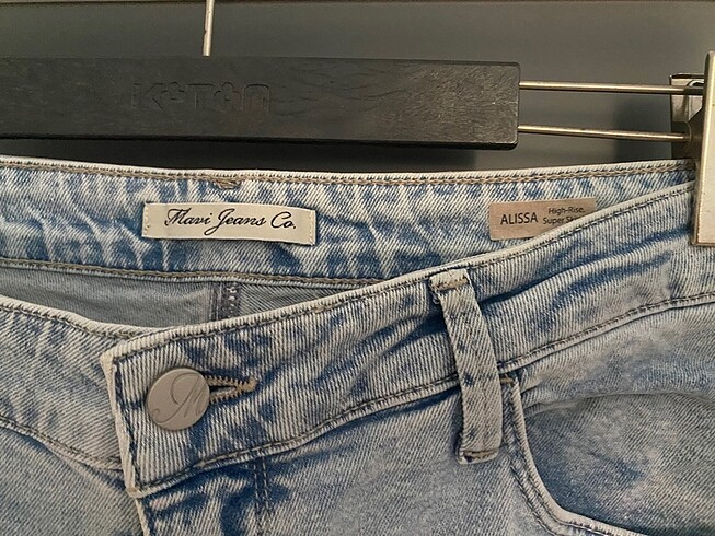 33 Beden mavi Renk Mavi Jeans işlemeli kot 33 beden