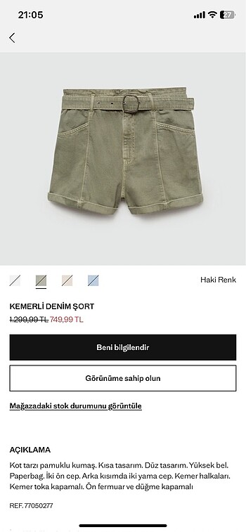 Mango Şort XL beden