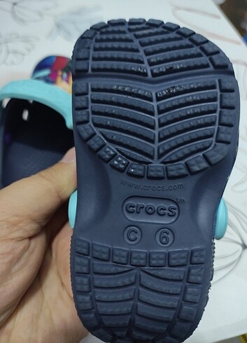 22 Beden lacivert Renk KİZ ÇOCUK TERLİK CROCS