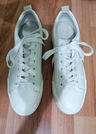 #Pull and bear 40 numara beyaz sneakers #