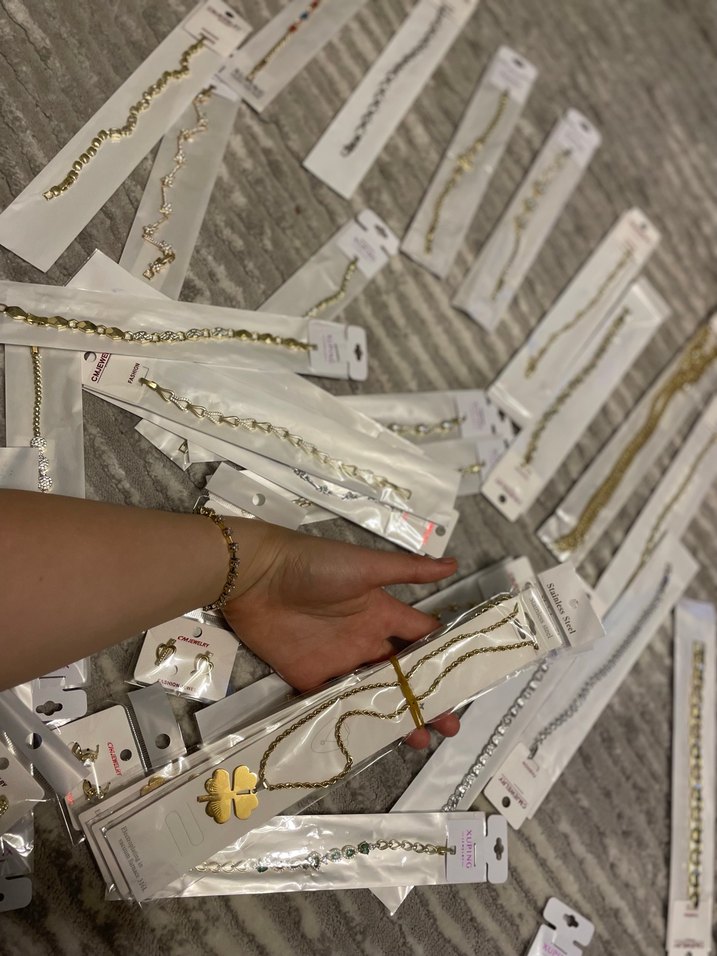 Altın Renk Zincir Detaylı Kadın Kolye - Görsel 2