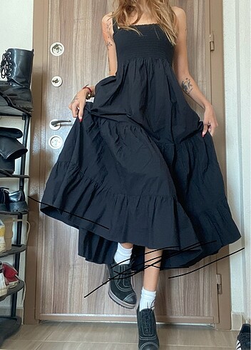 s Beden Siyah Lolita elbise