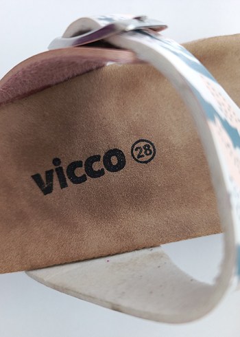 28 Beden beyaz Renk Vicco Beyaz Kız Çocuk Terlik Velcro Bağlı