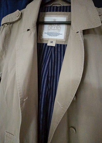 Bej Midi Kadın Trençkot Çift Düğmeli - Görsel 5