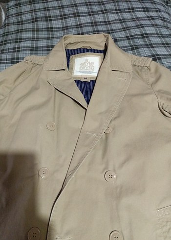 Bej Midi Kadın Trençkot Çift Düğmeli - Görsel 2