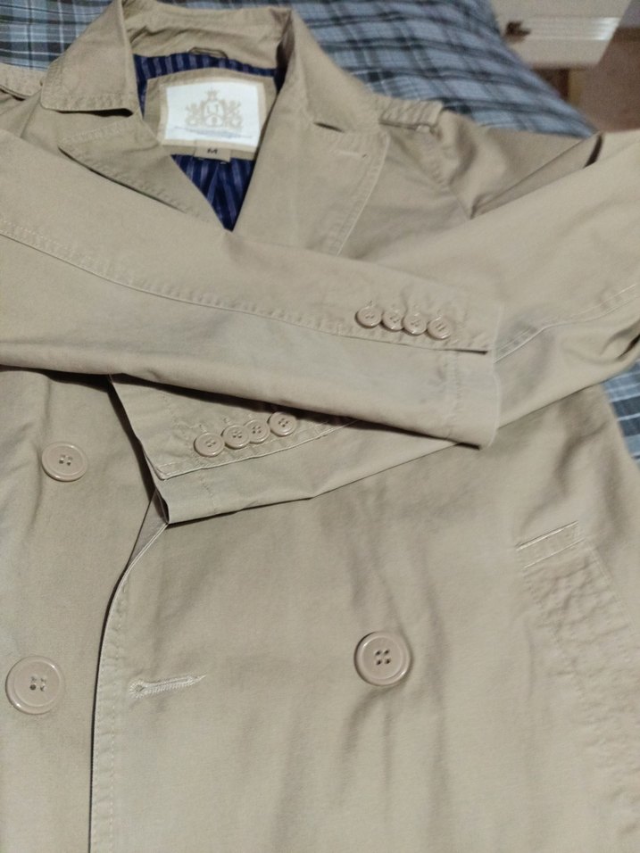 Bej Midi Kadın Trençkot Çift Düğmeli - Görsel 3