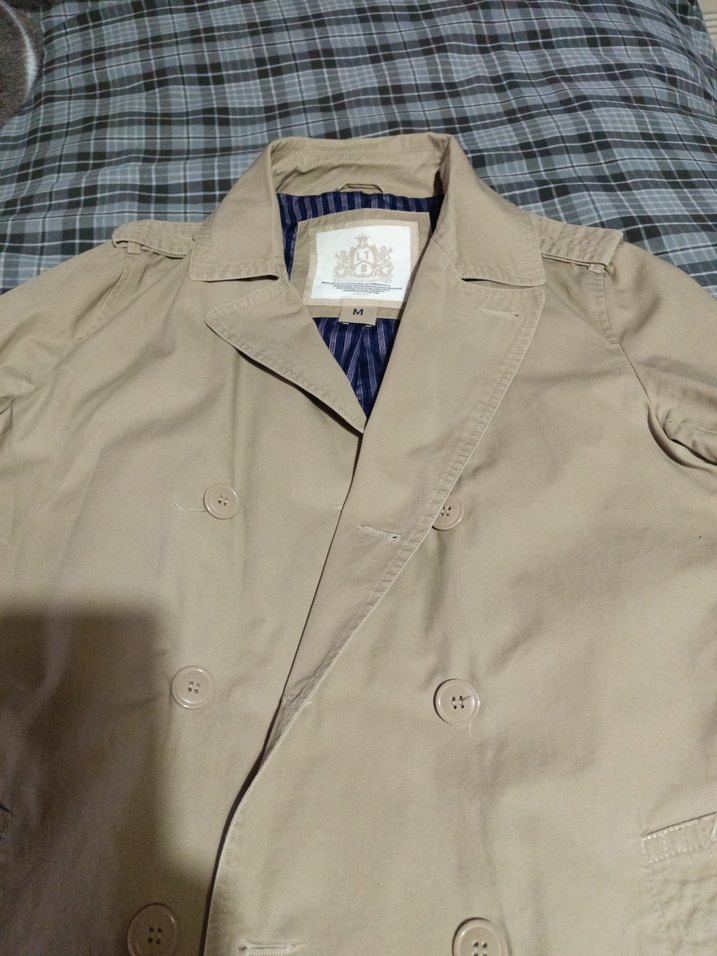 Bej Midi Kadın Trençkot Çift Düğmeli - Görsel 2