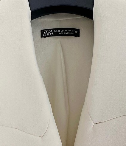 xs Beden beyaz Renk Zara ceket elbise
