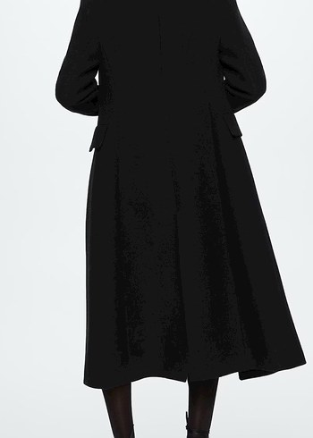 Mango Mücevher Taşlı Yün Palto - Görsel 4