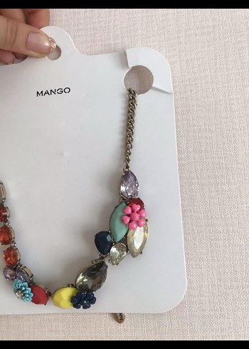 Renkli Boncuklu Bohem Kadın Kolye - Görsel 3