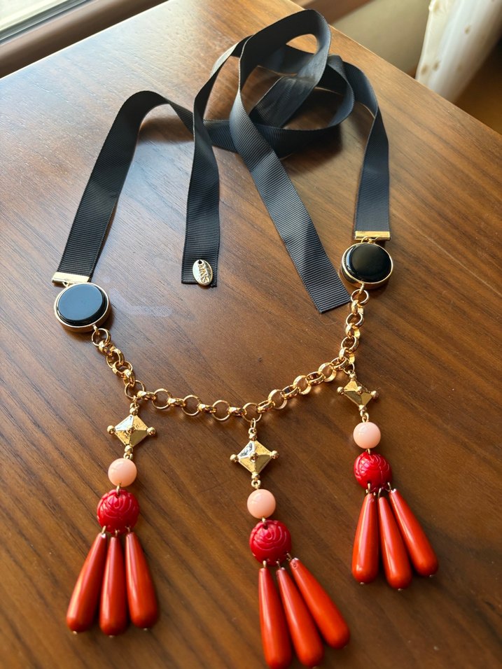 Püsküllü Uzun Bohem Kadın Kolye - Görsel 2