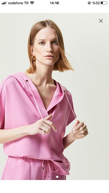 s Beden pembe Renk Network Pembe Sweatshirt