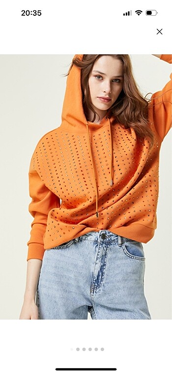 Network Taşlı Sweatshirt