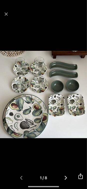 Keramika 19 parça kahvaltı set