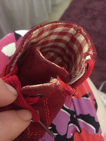 21 Beden bordo Renk Bebek bilek bağcıklı fermuarlı bot