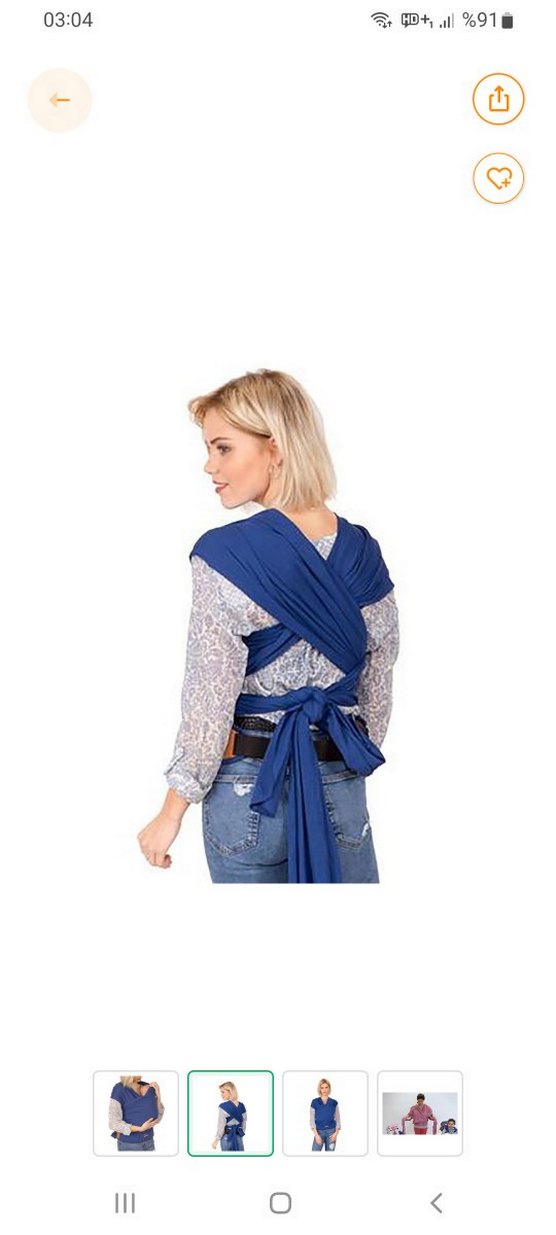 e bebekten sling kutuda duruyor hiç kullanılmadı - Görsel 3