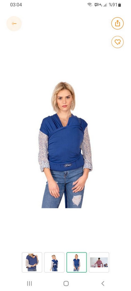 e bebekten sling kutuda duruyor hiç kullanılmadı - Görsel 2