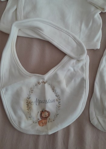 Bebek Erkek Beyaz Pamuklu Bohem Takım - Görsel 5