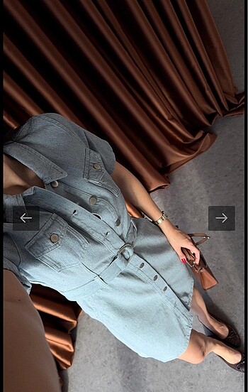 Denim Jean Elbise - Görsel 4