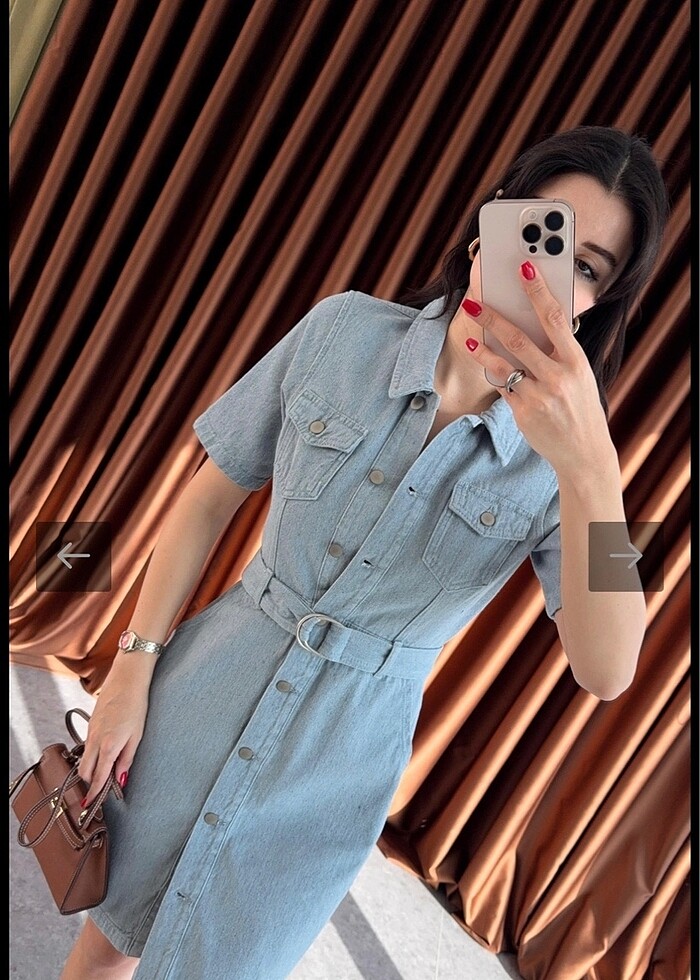 Denim Jean Elbise - Görsel 3