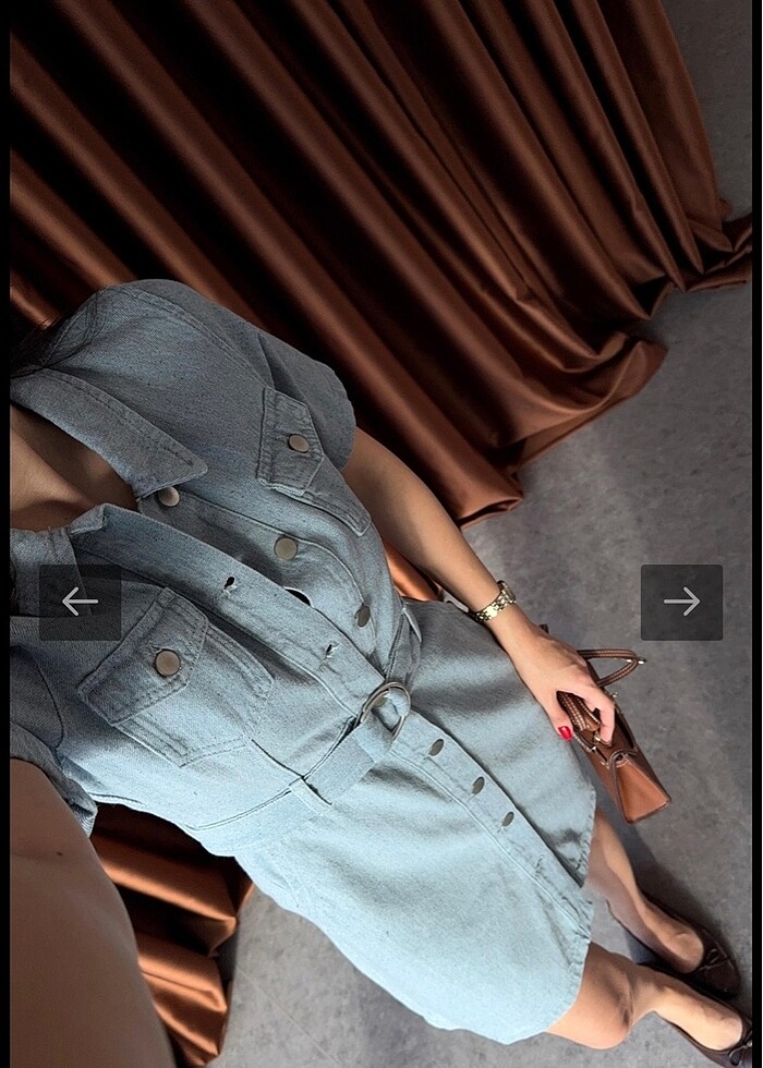 Denim Jean Elbise - Görsel 4