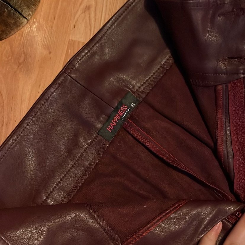 Deri Midi Kadın Pantolon - Görsel 3