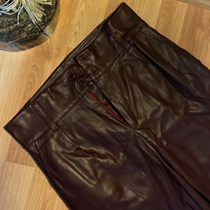 Deri Midi Kadın Pantolon - Görsel 2