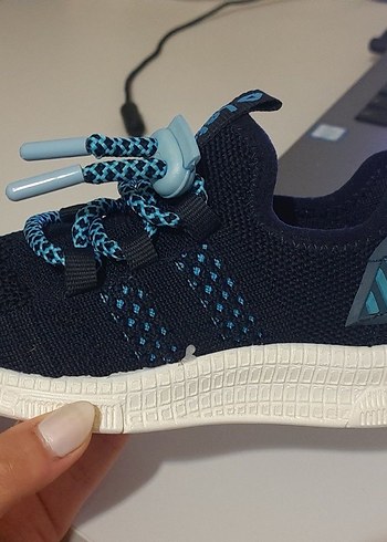 Çocuk Mavi Desenli Spor Ayakkabı - Görsel 4